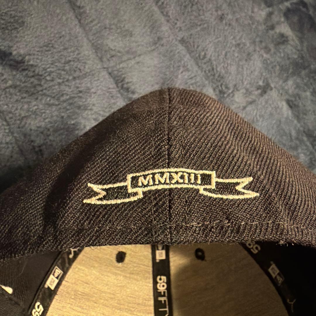 supreme newera キャップ 7 3/8 59FIFTY ブラック