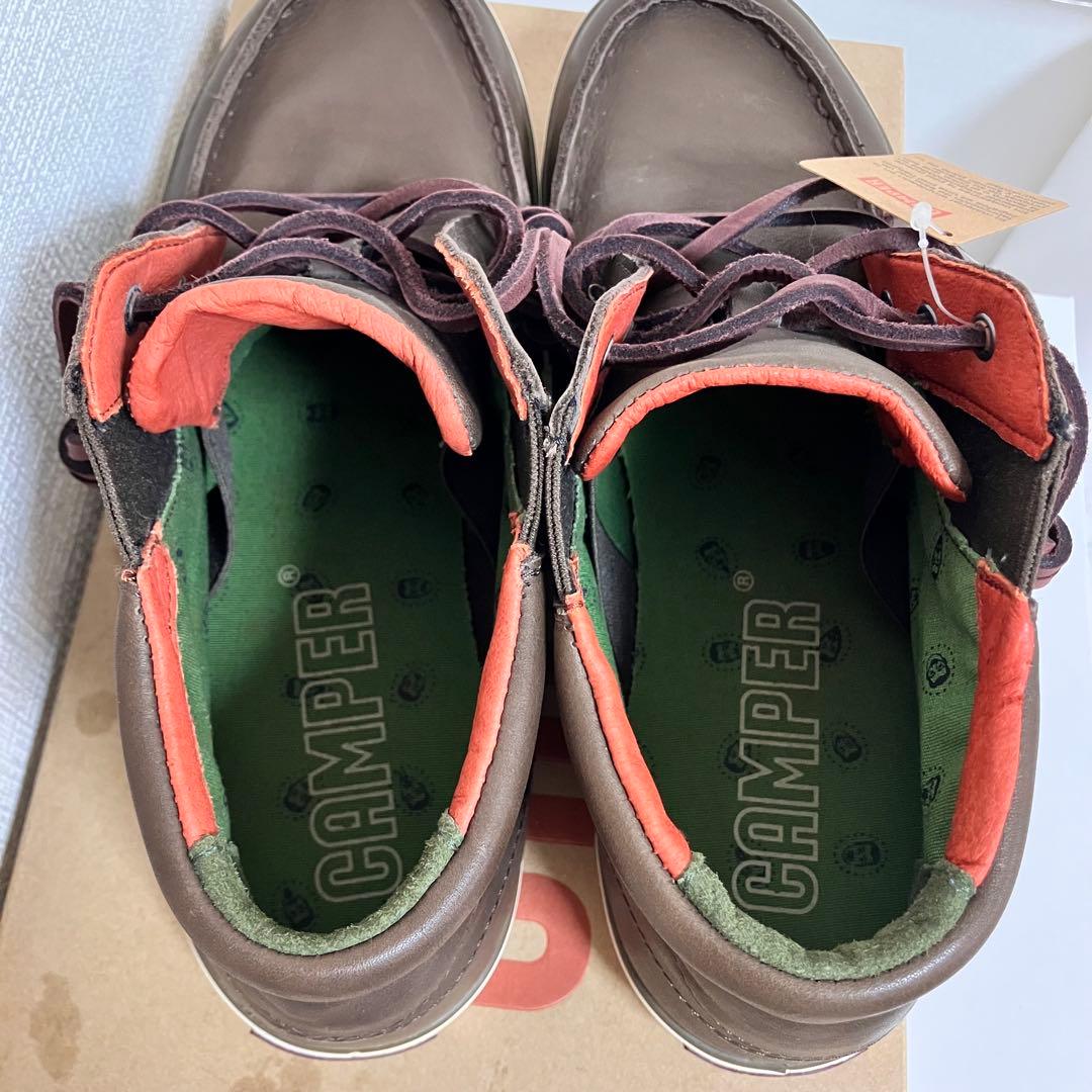CAMPER カンペール RO ブラウン ミッドカット レースアップ　シューズ