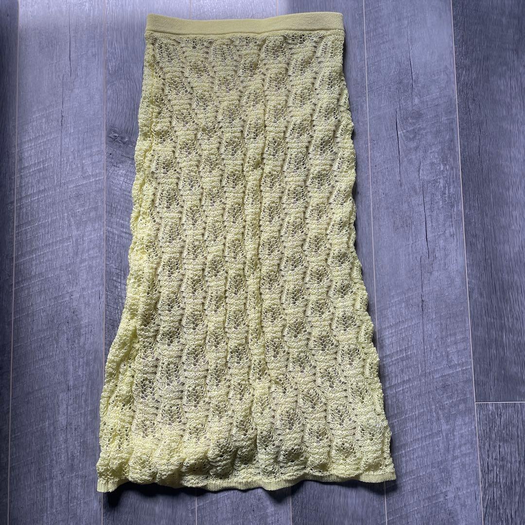 スカート NICENICE MOMENT /LACE KNIT SKIRT