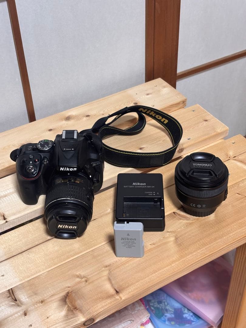 ニコンD5300 18-55㎜ F3.5-5.6 単焦点35mm F2 セット
