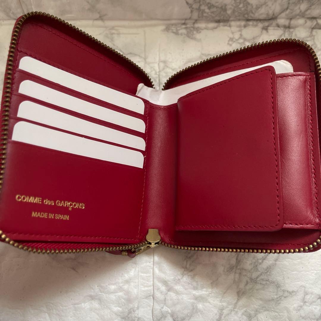 COMME des GARÇONS レッド二つ折り財布