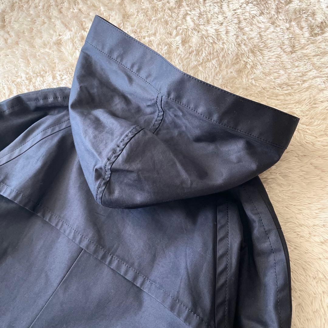 極美品 DEUXIEME CLASSE ハーフコート F ネイビー