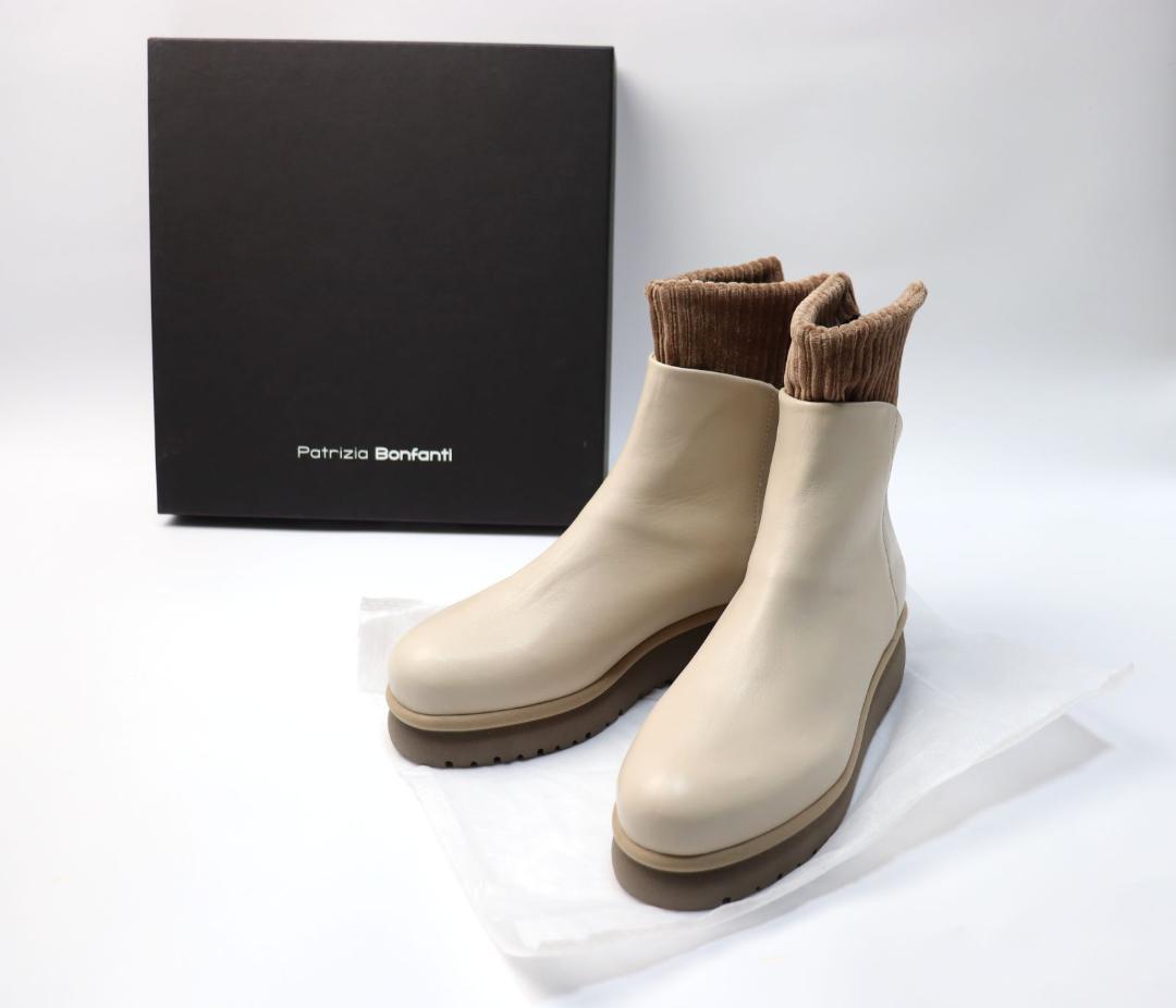 新品 PATRIZIA BONFANTI レザーショートブーツ YAYA