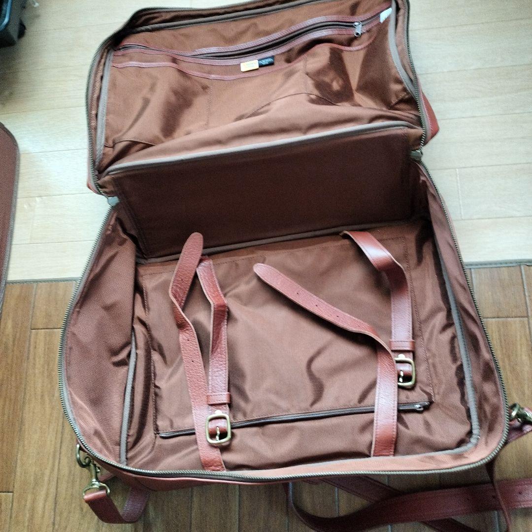 吉田カバン本革製茶ボストンバッグ