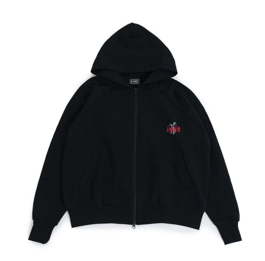HANA ロゴ パーカー L