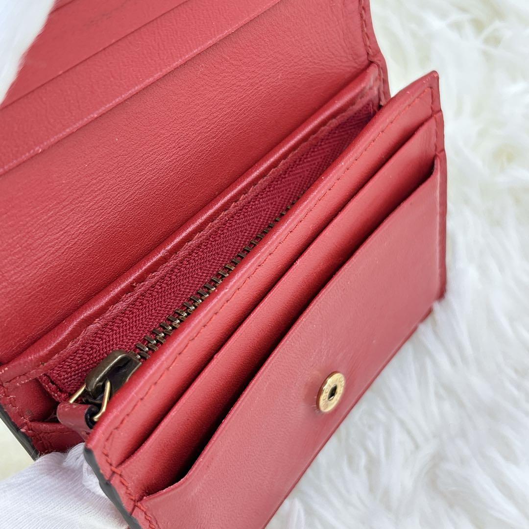 GUCCI ストーン抜けなし チェリー さくらんぼ 二つ折り財布 GG柄