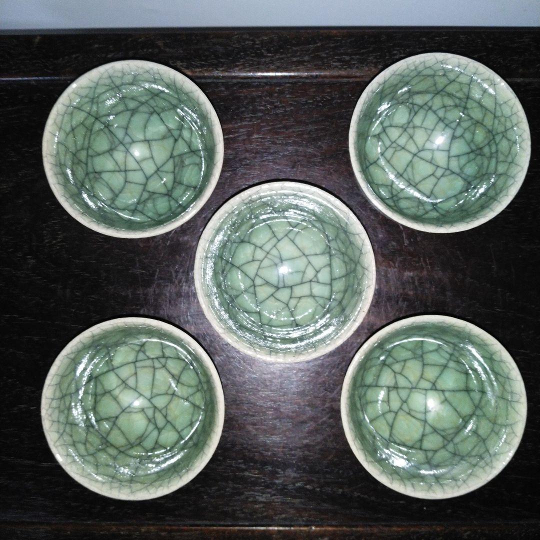 NO511 相馬駒焼　田代法橋　相馬焼　湯呑み5点　馬絵