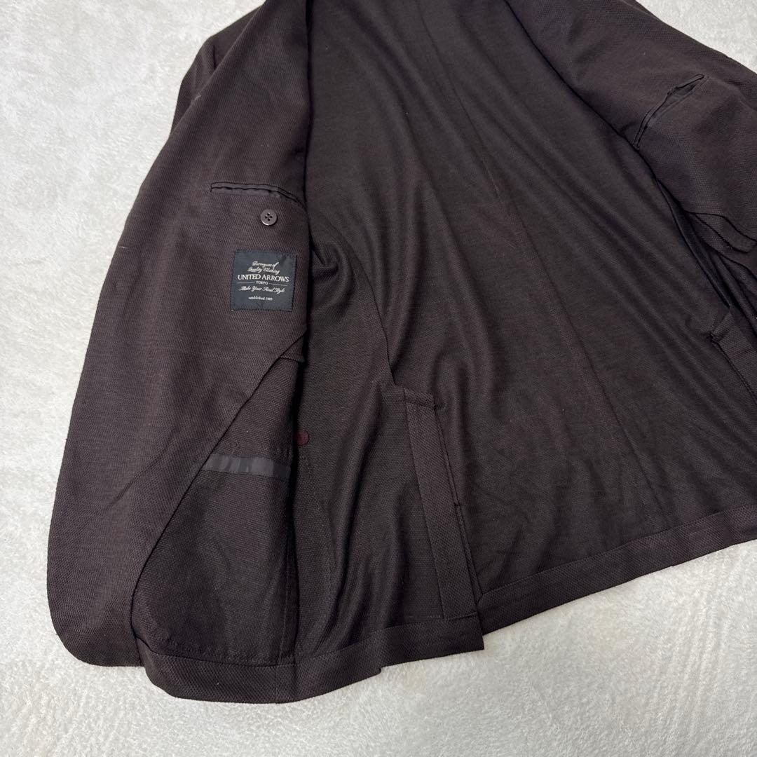 訳あり美品 ユナイテッドアローズ テーラードジャケット 麻100% 3XL 高級
