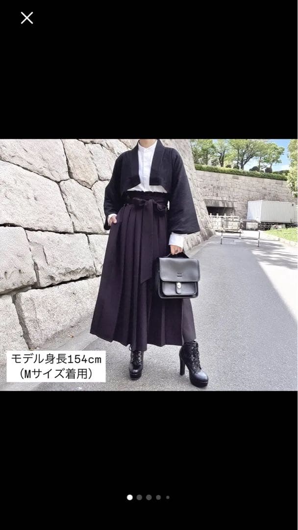 MISAMARU 袴スカート　ブラック　Mサイズ