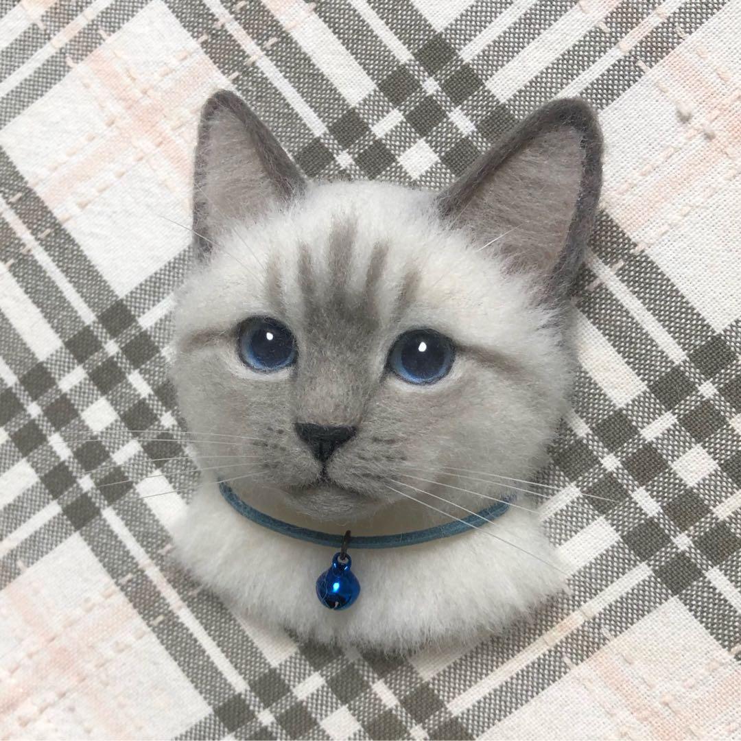 羊毛フェルト 猫 ハンドメイド Singapura