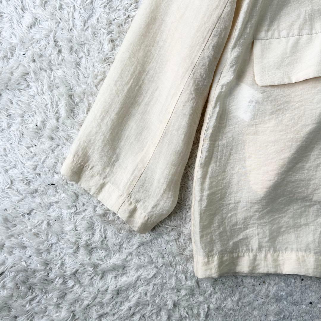 CLANE SHEER TAILORED SHIRT シルク混 M アイボリー