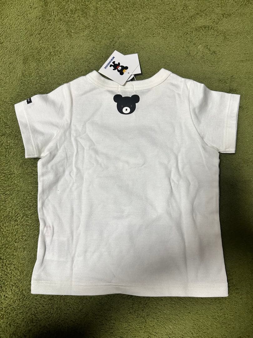 d*9様 Miki House クマ Tシャツ　デニムバッグ　スタイ　3点セット
