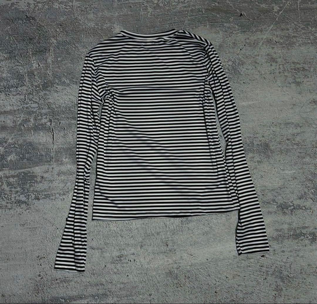 00s 骸骨Skull Stripe Tight Long T-shirts