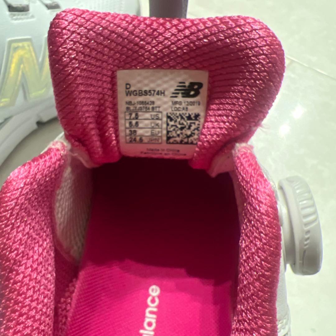 New Balance BOA ゴルフシューズ 女性用 ホワイト/ピンク