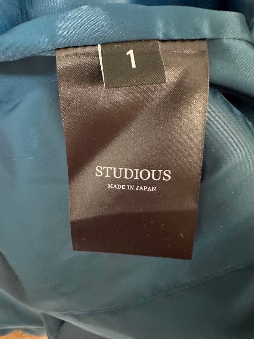 STUDIOUS 青スーツ セットアップ カジュアル無地