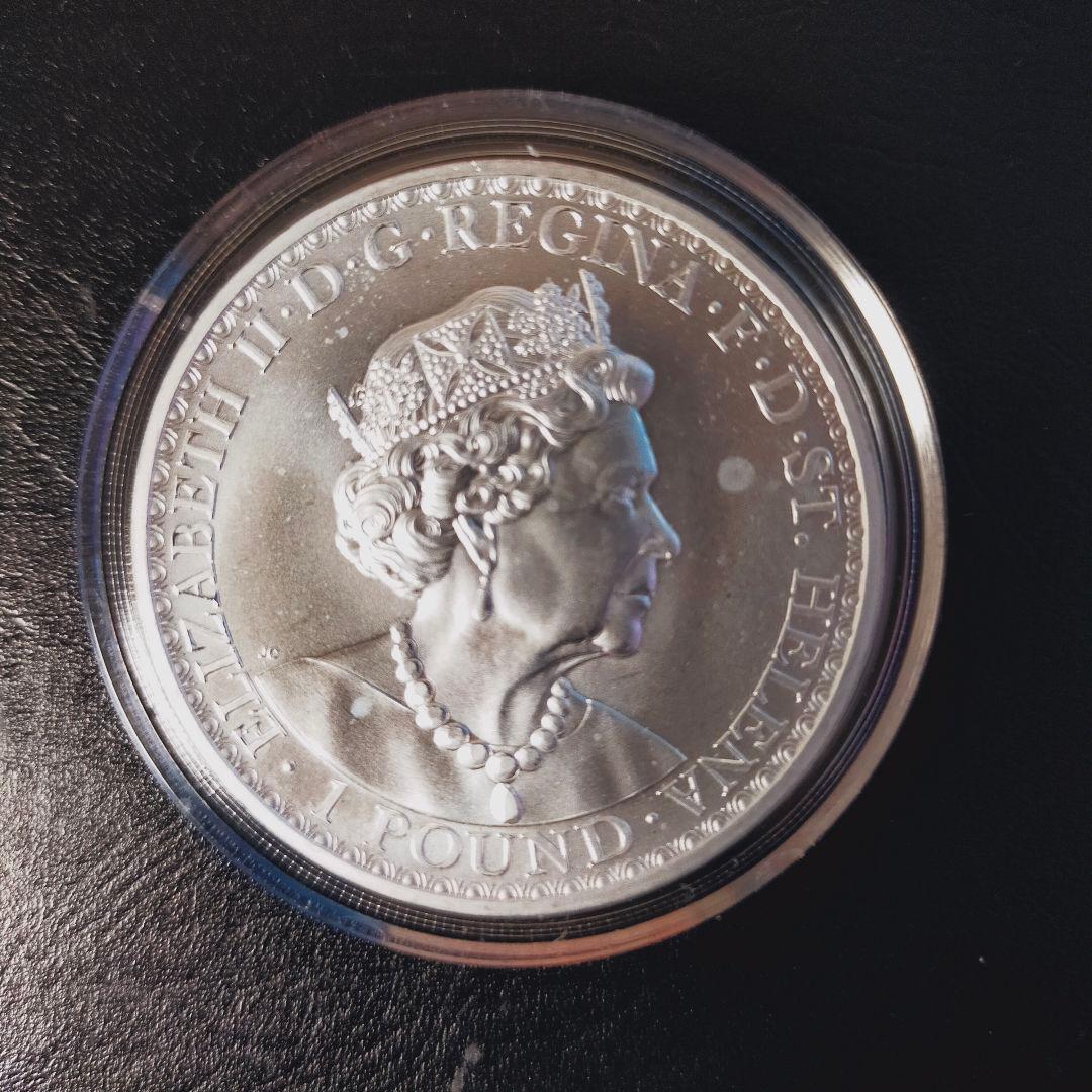 ウナとライオン 2022年 イギリス 1ポンド 銀貨