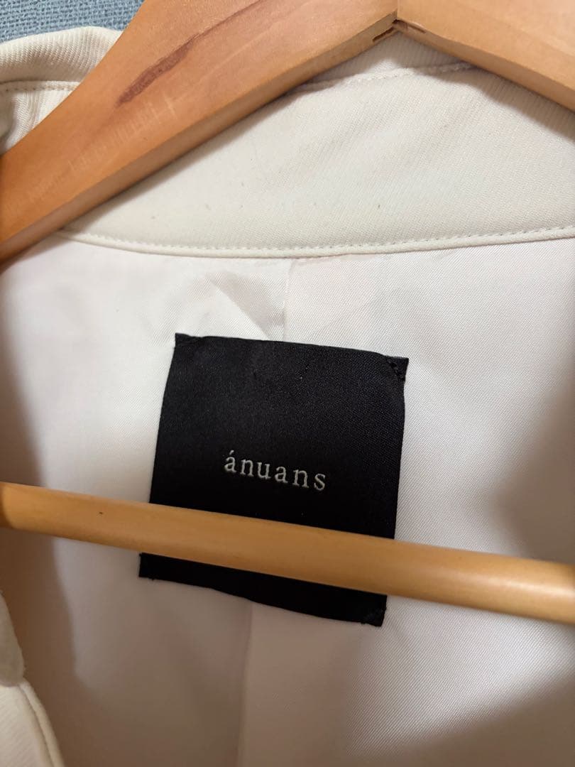 anuans ビッグラペルトレンチコート