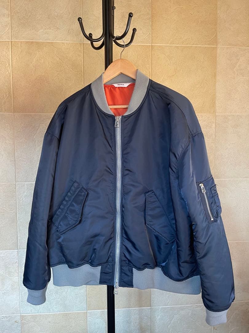 Name. / NYLON TWILL MA-1 ネイビー　サイズ3