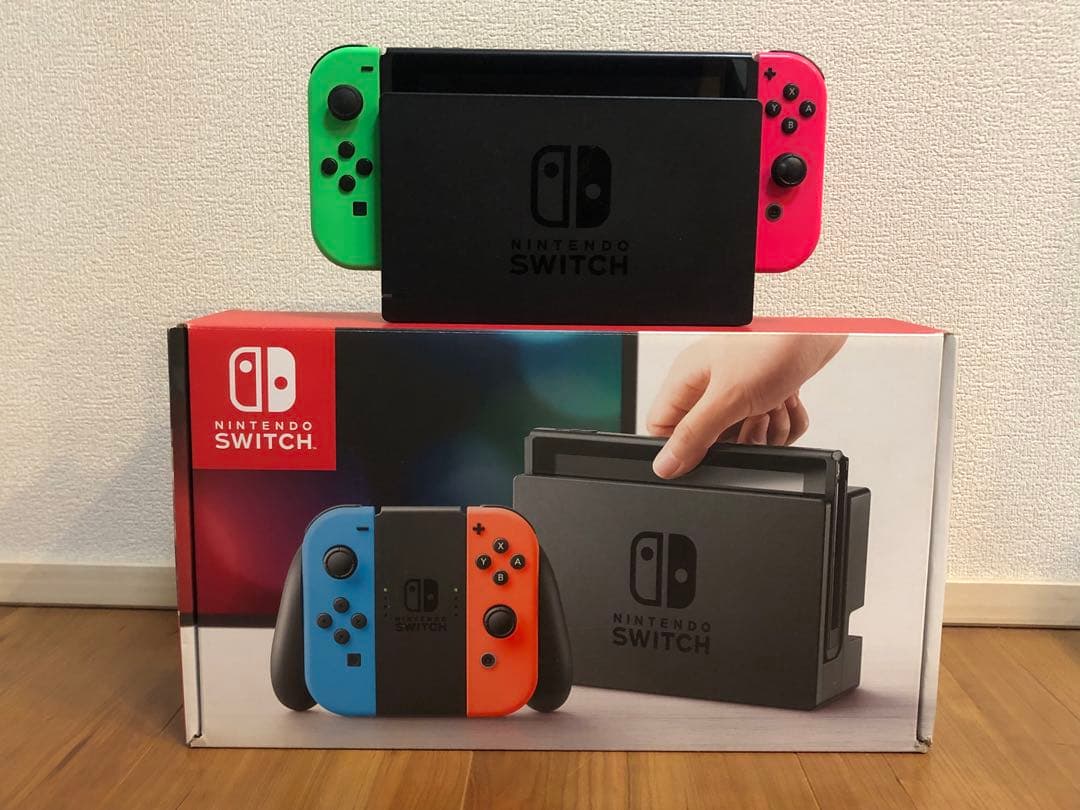 【中古品】Nintendo Switch 本体【付属品不足有り】