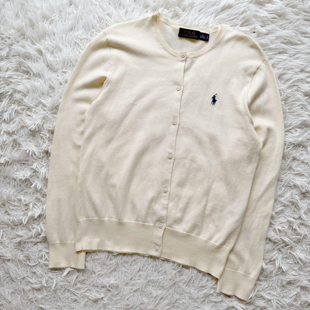 現行タグ⭐︎POLO RALPH LAUREN クルーネックカーディガン クリーム