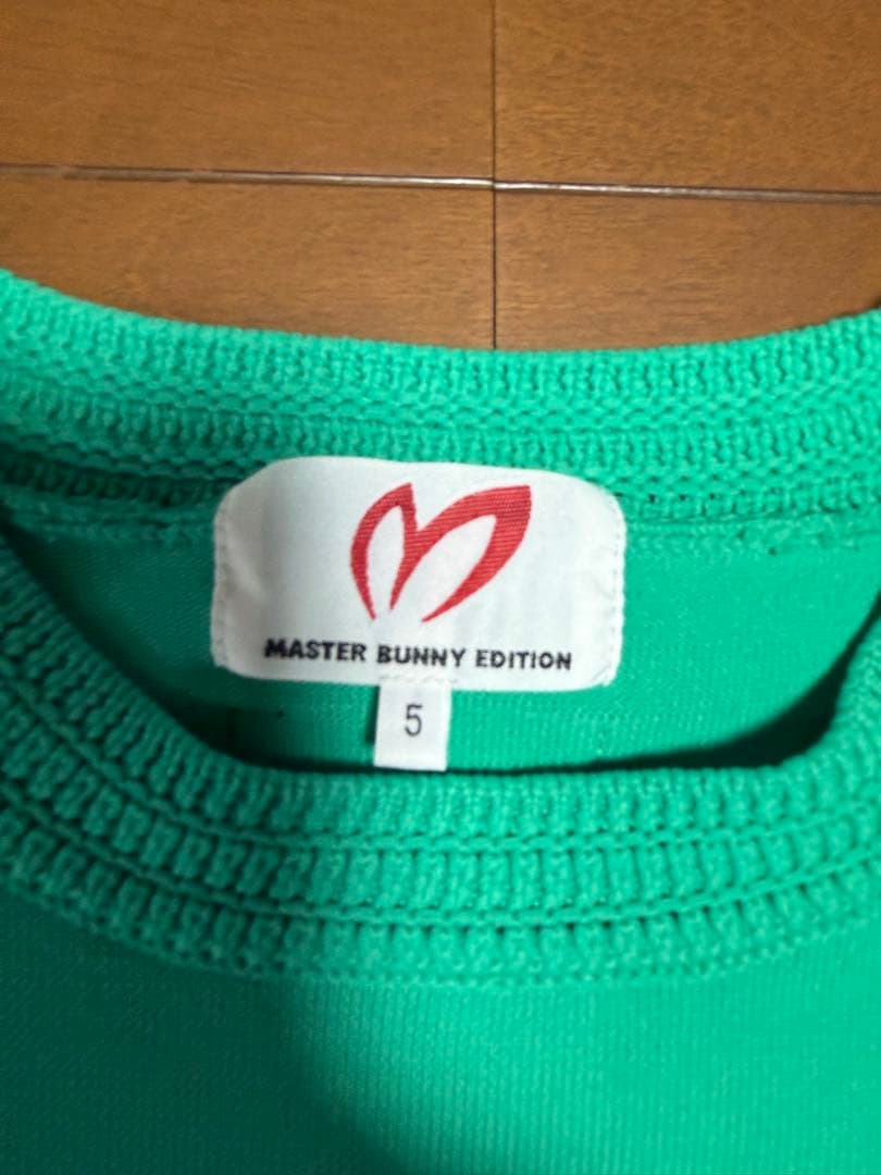MASTER BUNNYミントグリーン クルーネックセーター　サイズ5