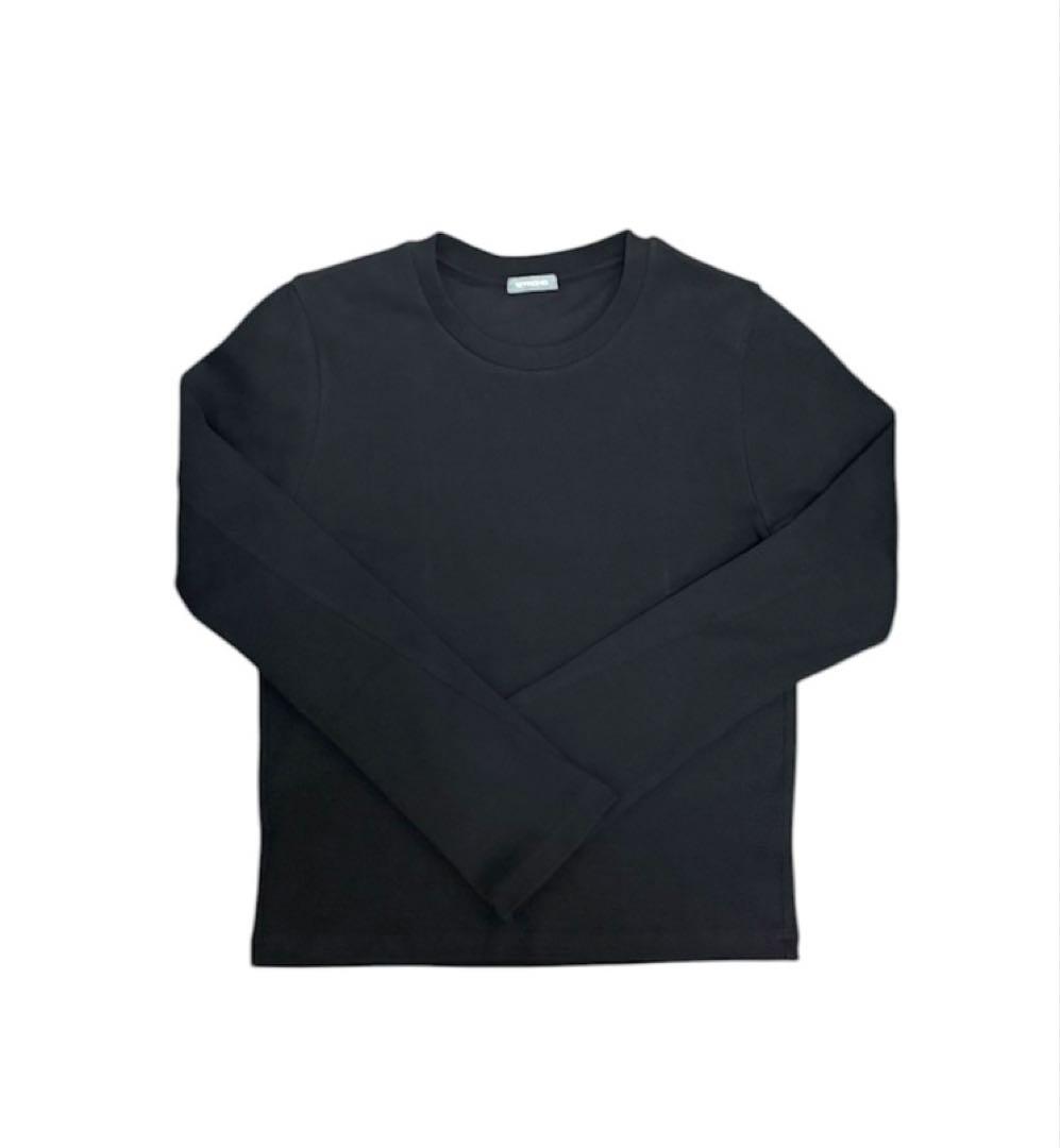 STRONG RIB T LONG BLACK sサイズ　ours モード　短丈