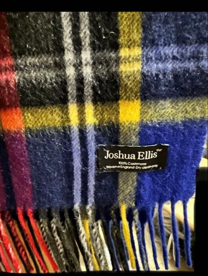 **̈様 大判ストール Joshua Ellis チェック柄
