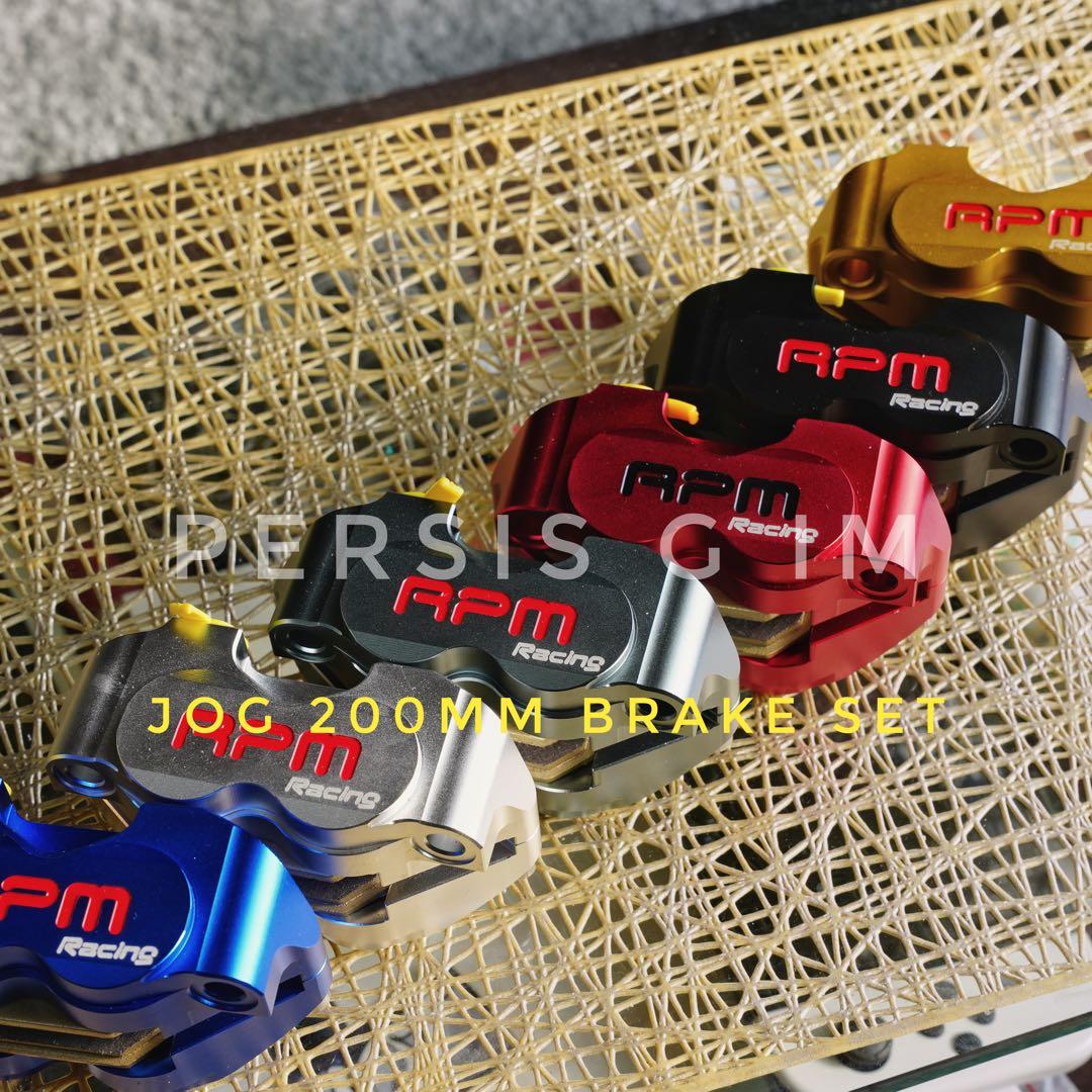 ヤマハ アクシス系200mmビッグローターキット3穴58mm赤AXIS90
