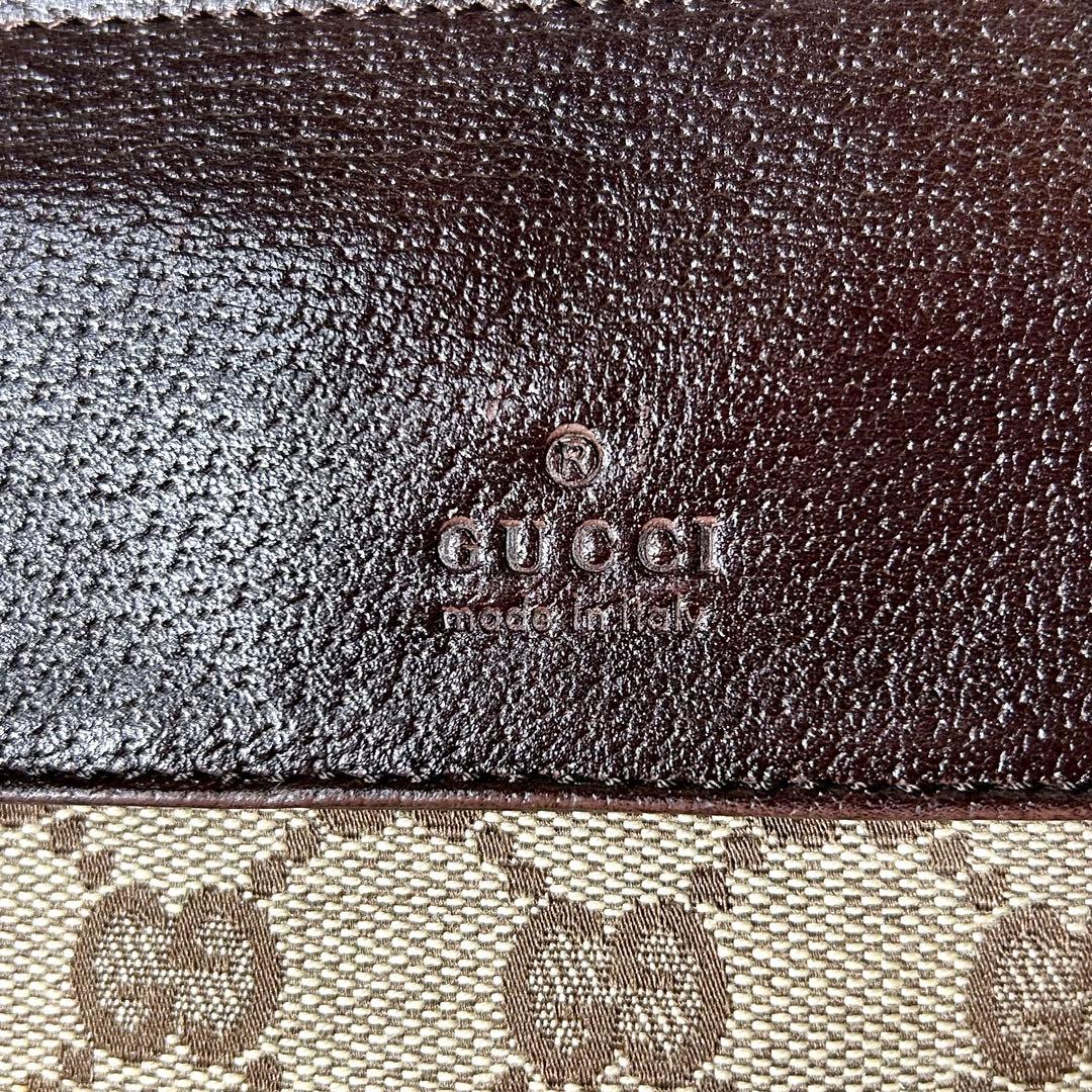【美品】GUCCI グッチ GG キャンバス ボディバッグ ウエストポーチ