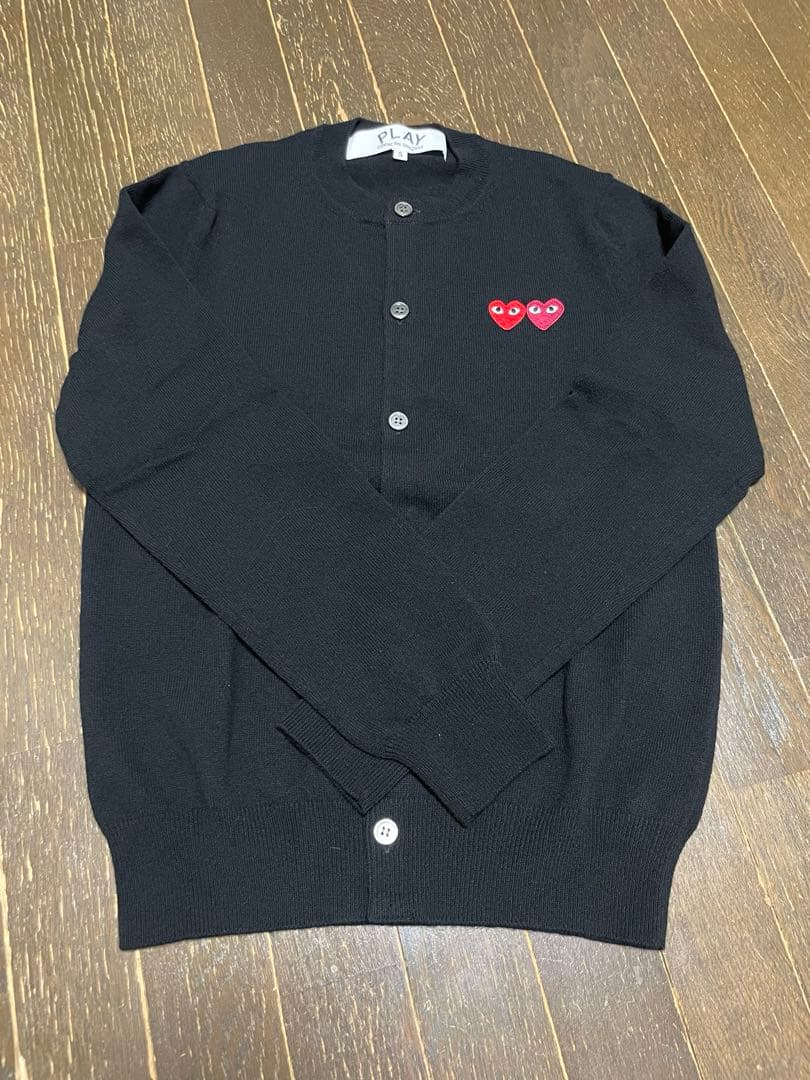 【新品未使用】PLAY COMME des GARÇONS カーディガン S 黒