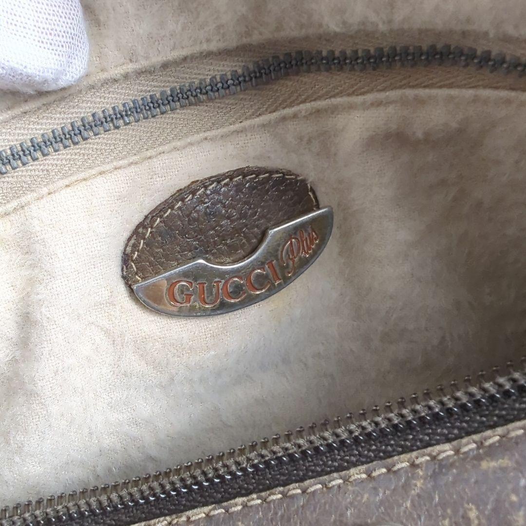 GUCCI グッチ プラス ミニ ボストンバッグ ハンドバッグ GG柄 ロゴ