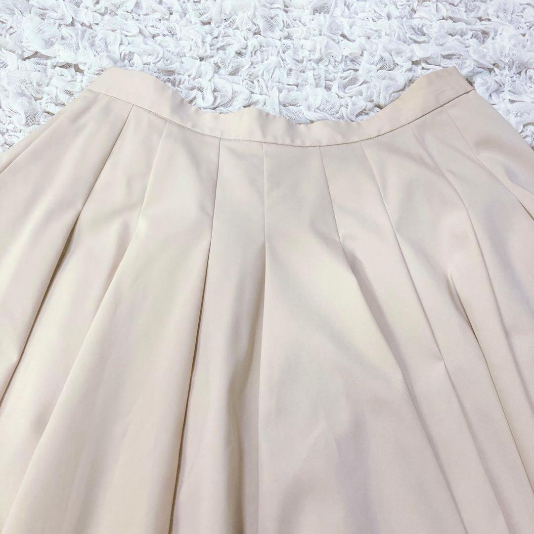 【未使用級】ANAYI フレアロングスカート　Mサイズ　白　プリーツスカート