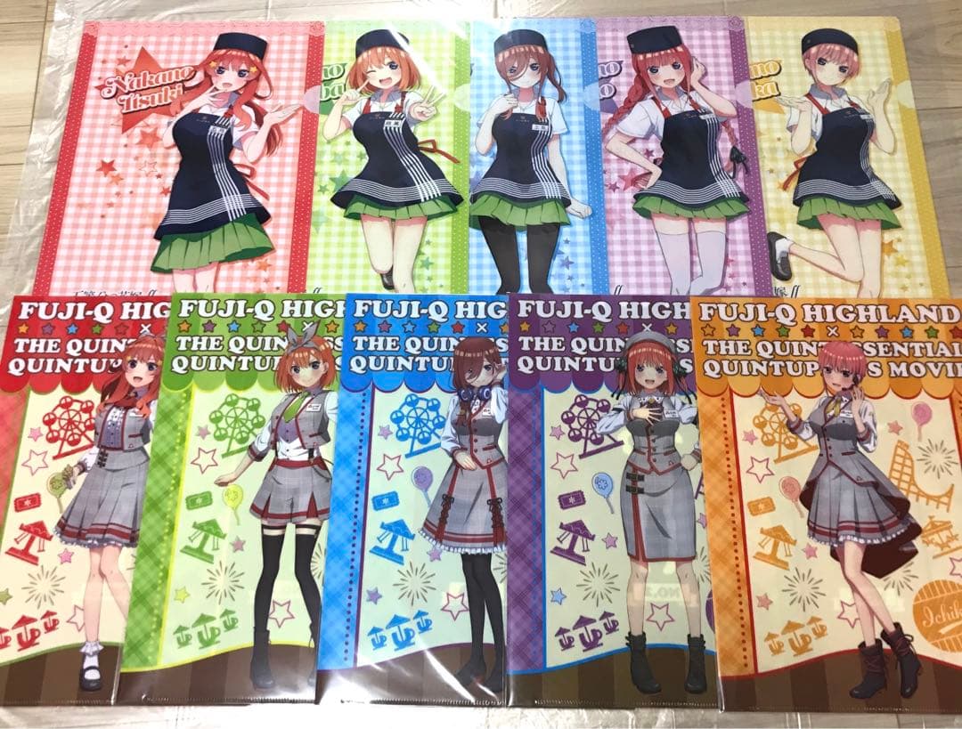 【1枚約67円】五等分の花嫁 クリアファイル まとめ売り