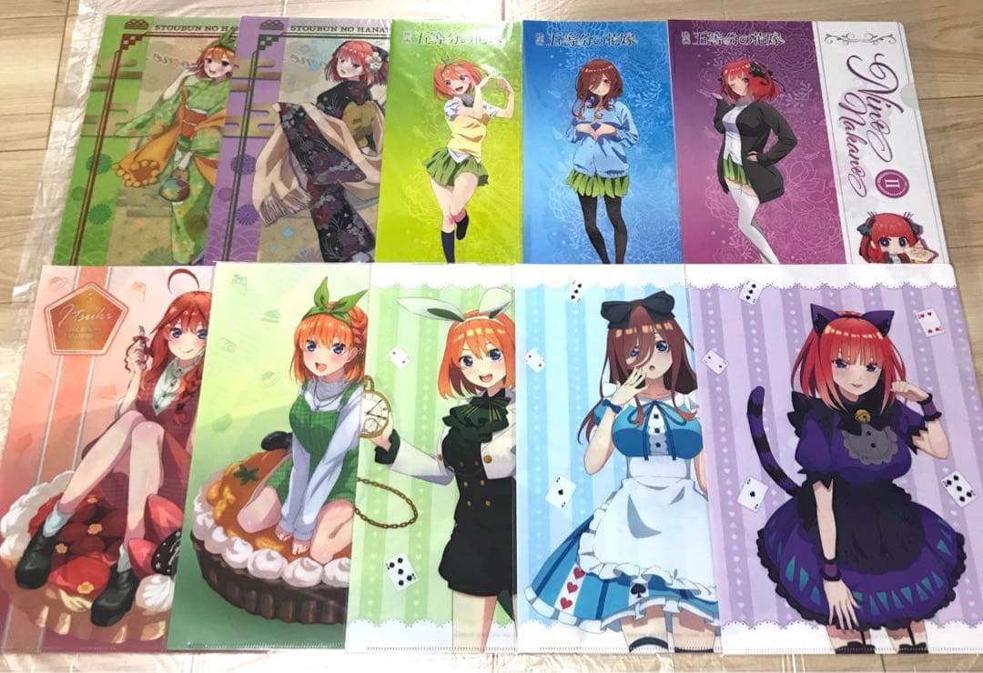 【1枚約67円】五等分の花嫁 クリアファイル まとめ売り