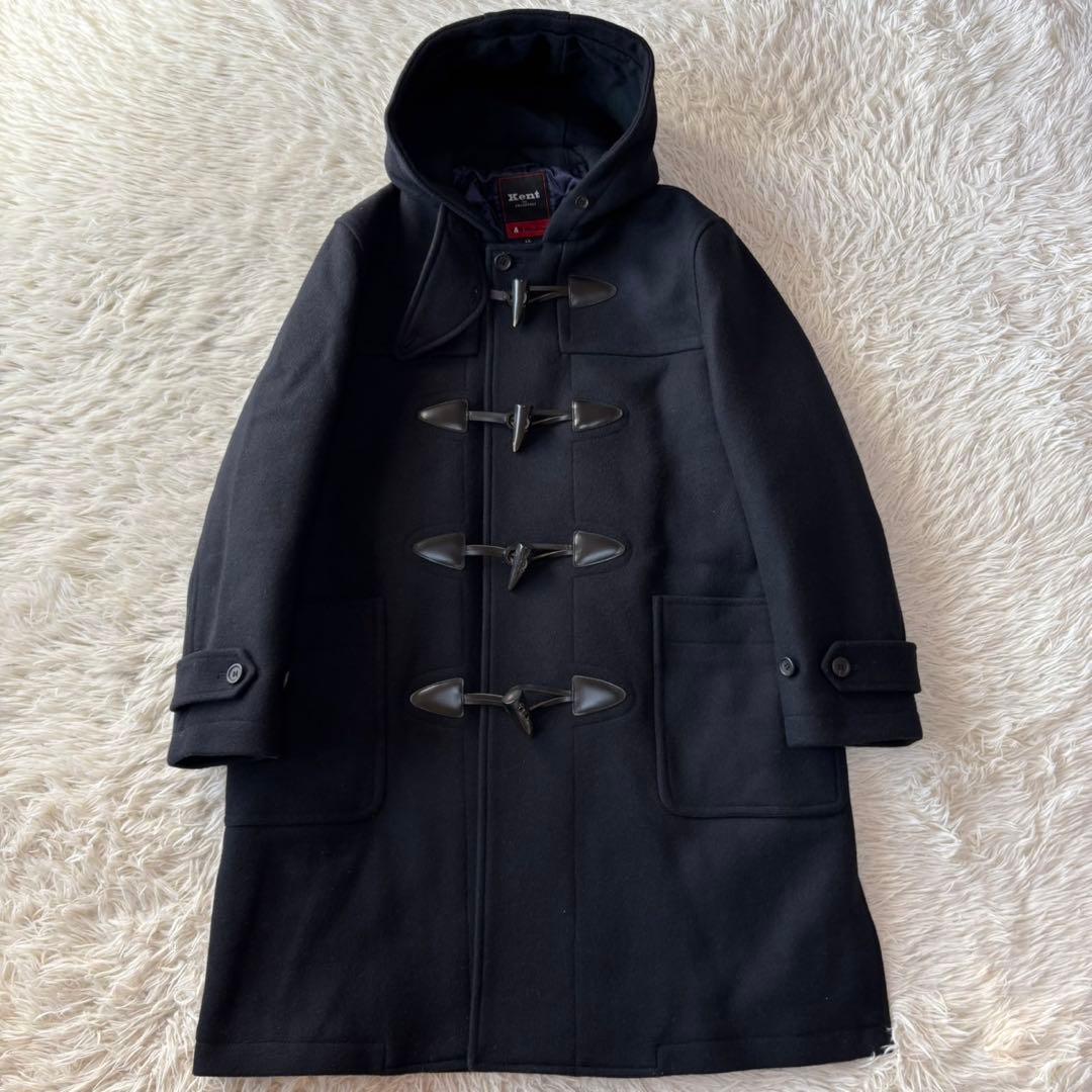 【美品】ケント　ヴァン　裏地キルティング　ウール　ロングダッフルコート