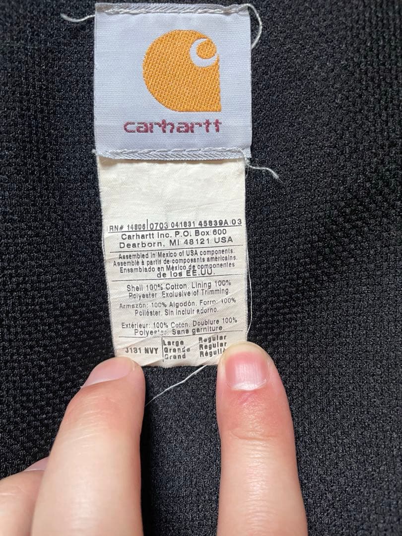 は*る様 【美品】 Carhartt アクティブジャケット メキシコ製 J131