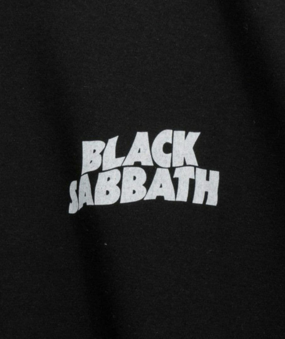 メゾンスペシャル プライムオーバークルーネックTシャツ ブラックサバス サイズ2