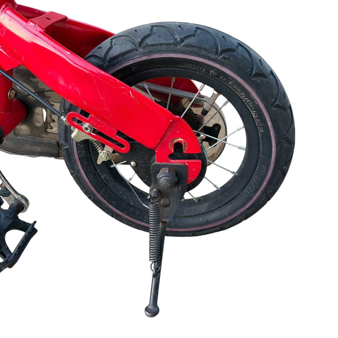 へんしんバイク キッズ自転車 12インチ 赤 スタンド ペダル付き