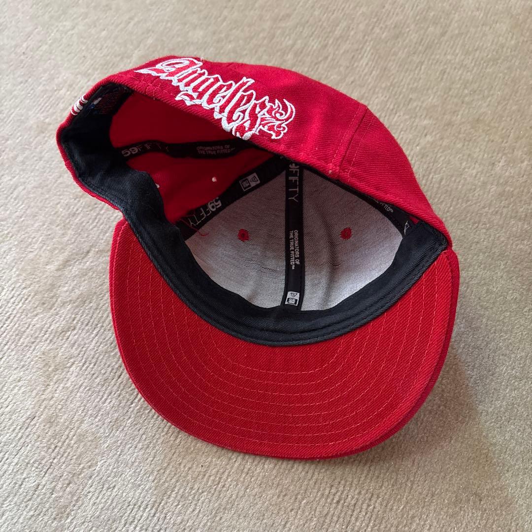 90s NEW ERA ロサンゼルスドジャース　赤　7 1/2