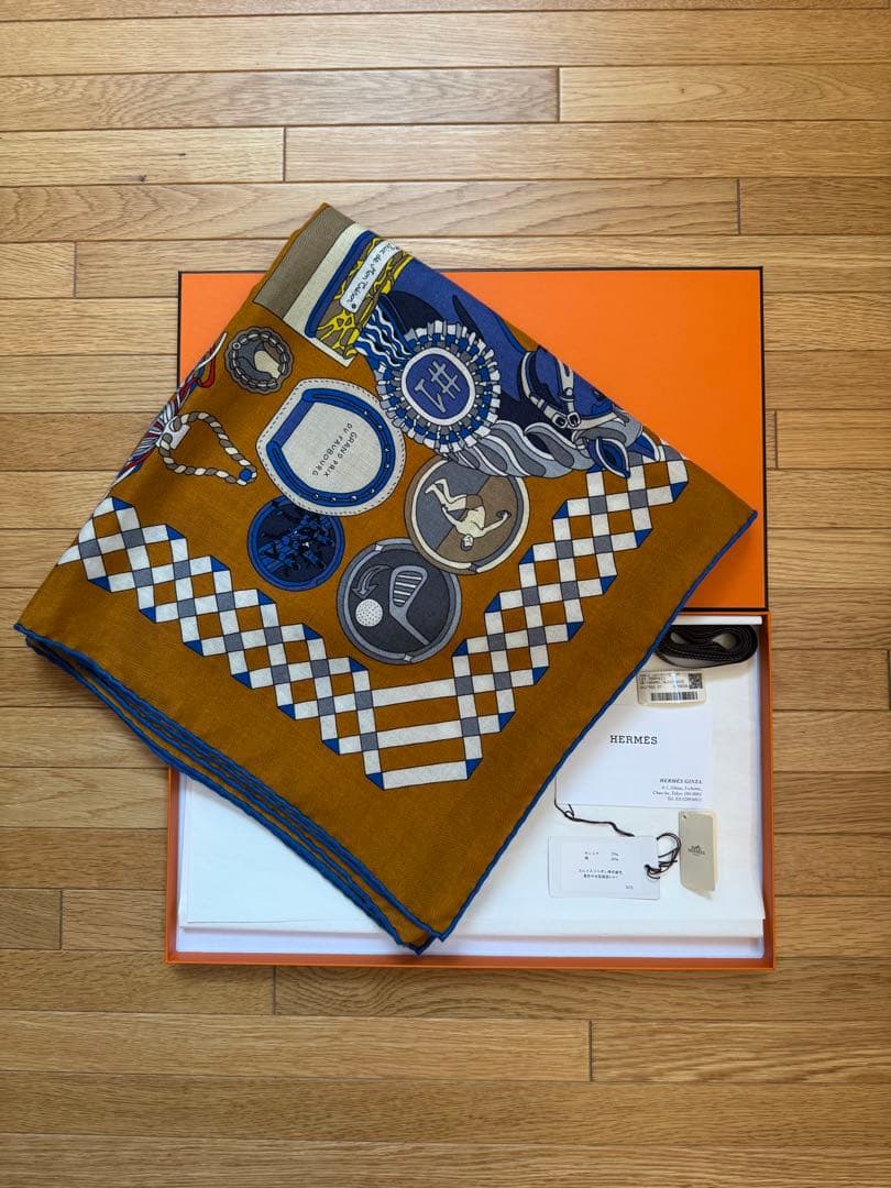 【美品】エルメス　カシシル　カレジェアン　140 トロフィー