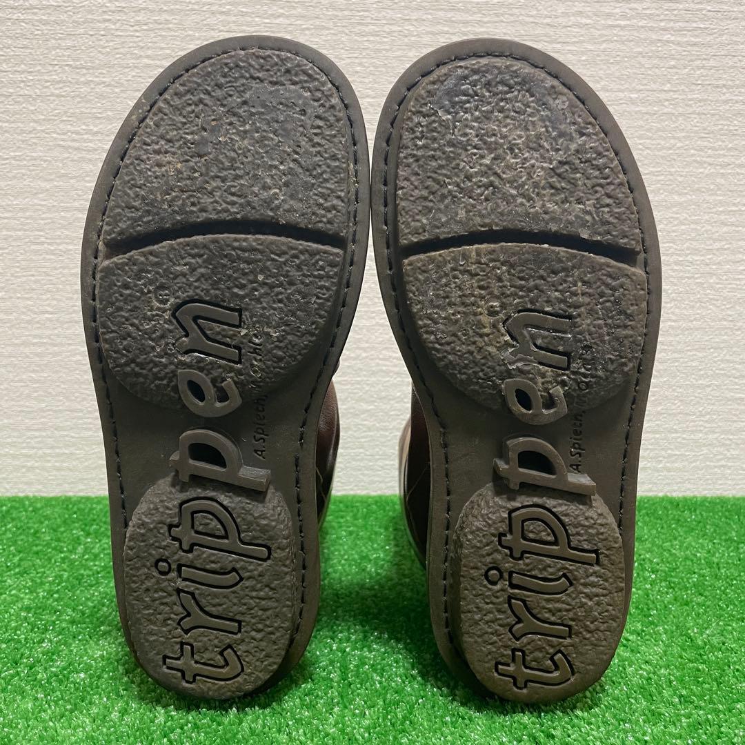 trippen ストラップ　デザイン　レザー　ブーツ
