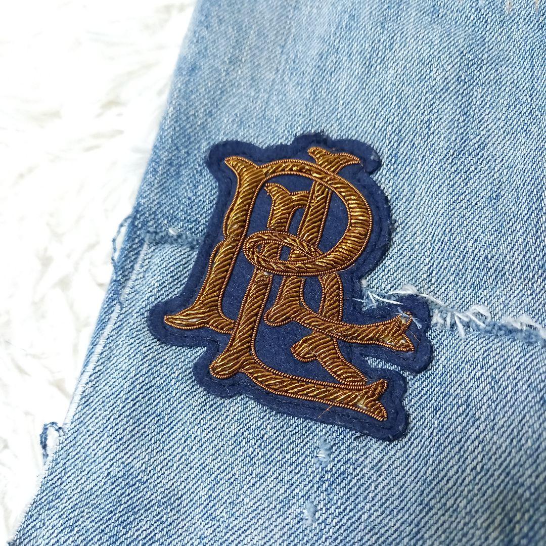 ●希少●　ラルフローレン　パッチワーク　刺繍　ワッペン　デニム　マルチカラー