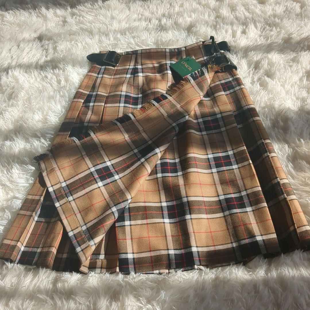 タグ付き未使用✨O'NEIL of DUBLIN チェックプリーツスカート