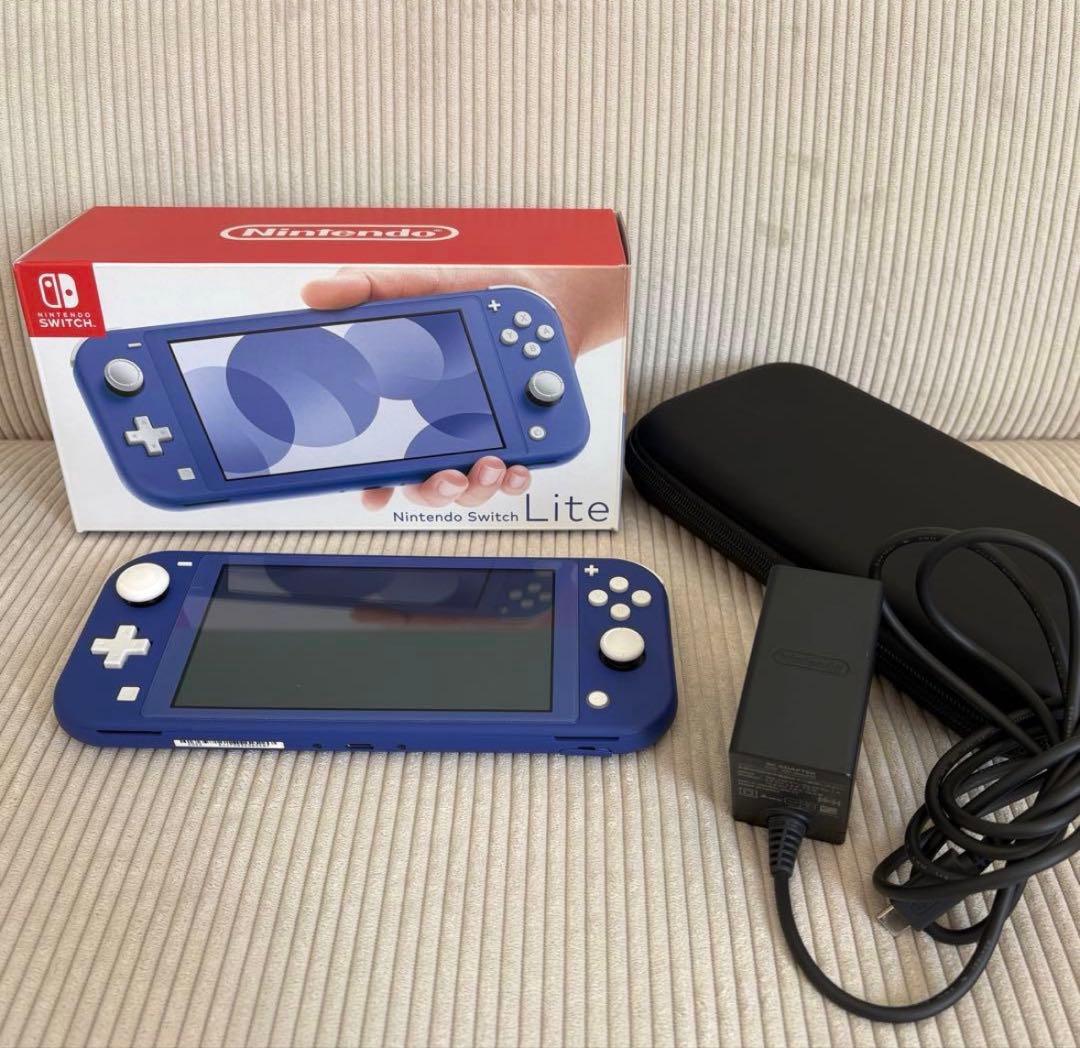 【超美品】Nintendo Switch Lite ブルー 本体 保管ケース付