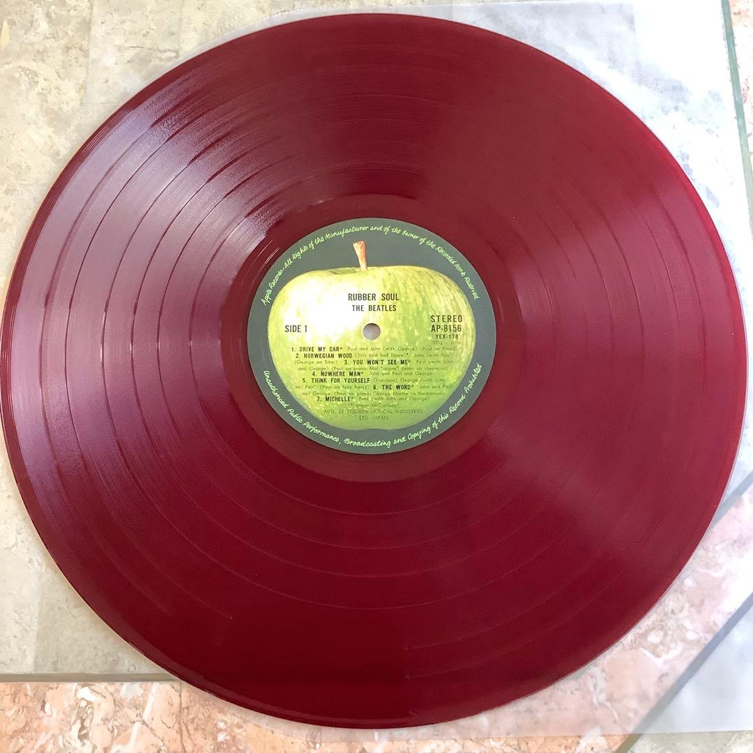 激レア極美品! ビートルズ 赤盤 ラバー・ソウル1970年発売 補充注文票付