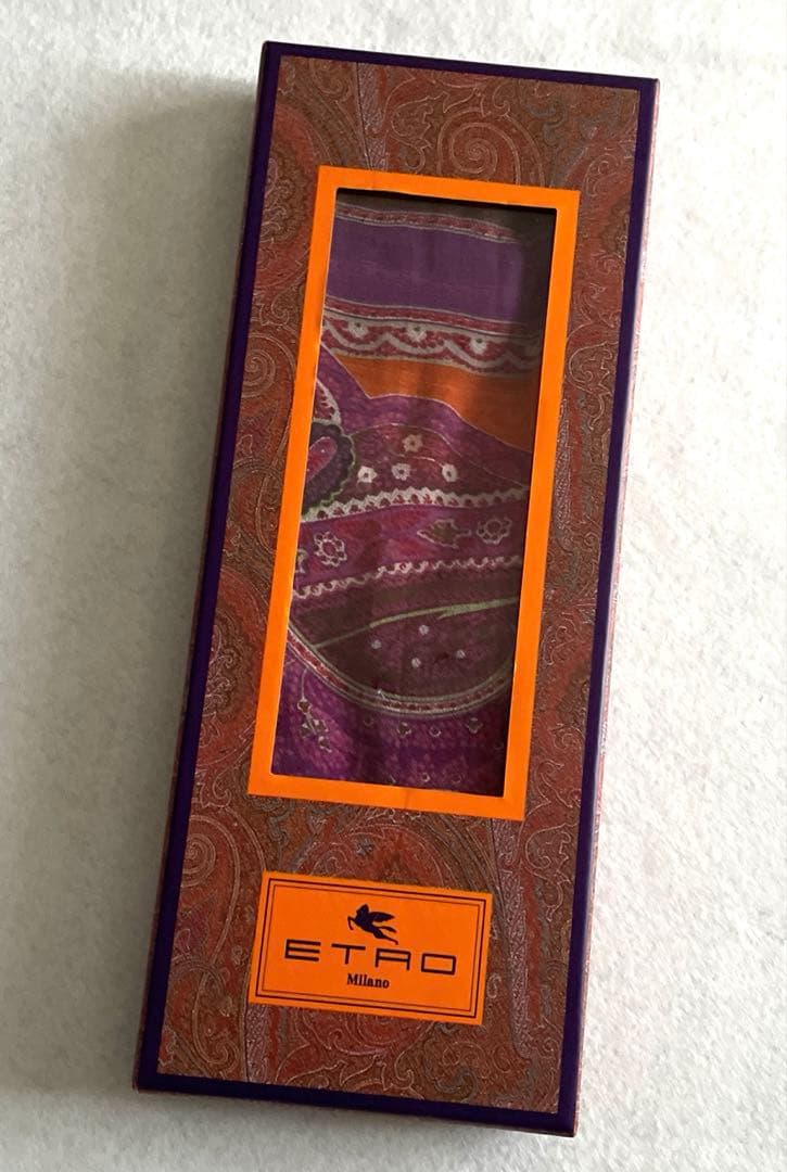 み*ー様 値下げ！【箱入り　未使用】ETRO ペイズリー柄 ストール