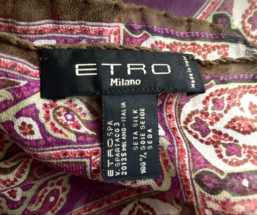 み*ー様 値下げ！【箱入り　未使用】ETRO ペイズリー柄 ストール