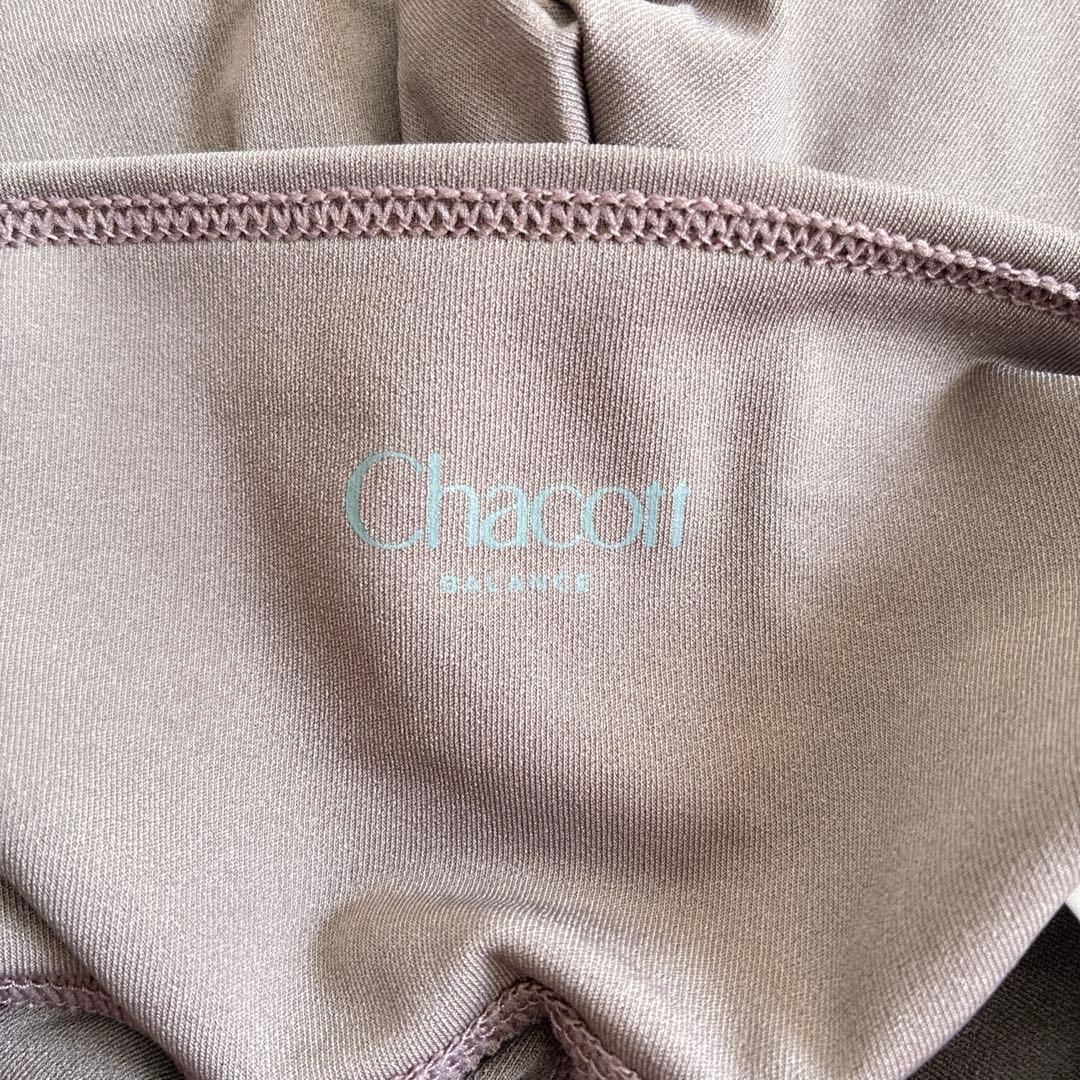 Chacott BALANCE サイドドットレースレギンス　S ココアブラウン