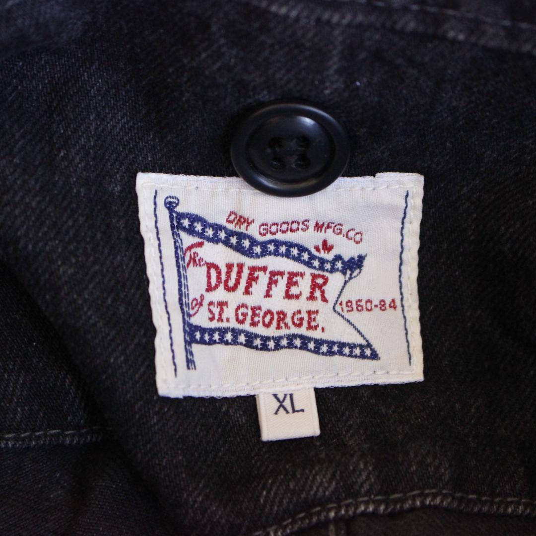 The DUFFER of ST.E デニムモッズコート XL 黒