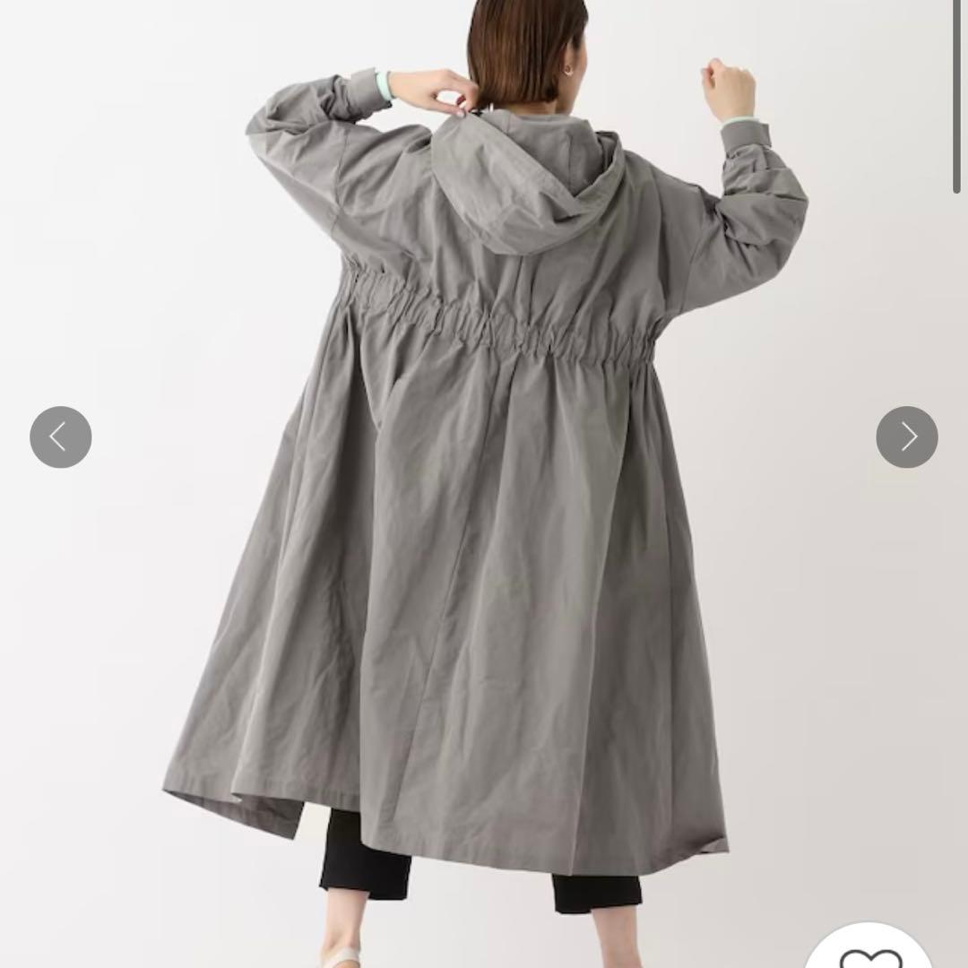 完売品✨オペークドットクリップ コラボ ロングマウンテンコート 花粉